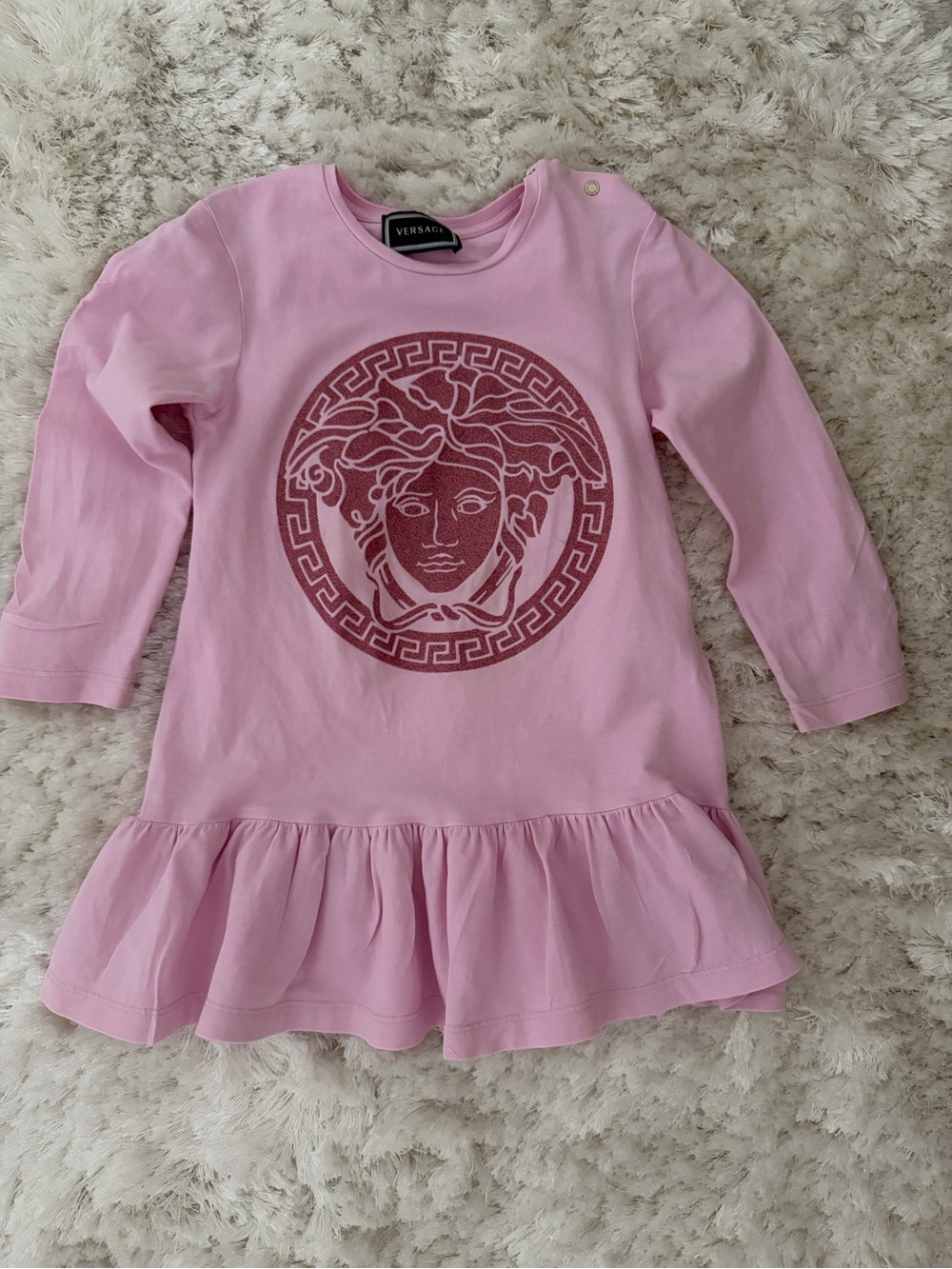 Versace Light Pink Medusa Logo Top